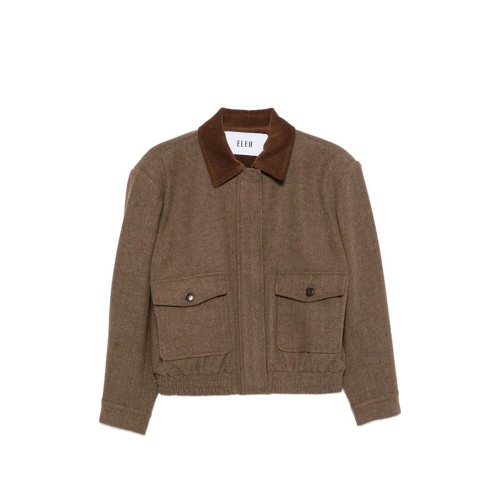 Eleh Brown Jackets - Bomber Jackets Women